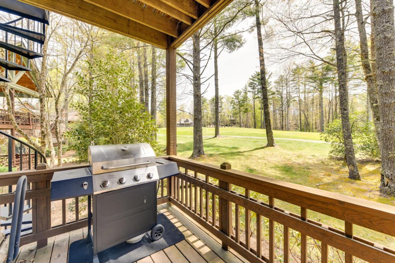 Inviting Cashiers Condo Deck And Golf Course Views! Exterior photo